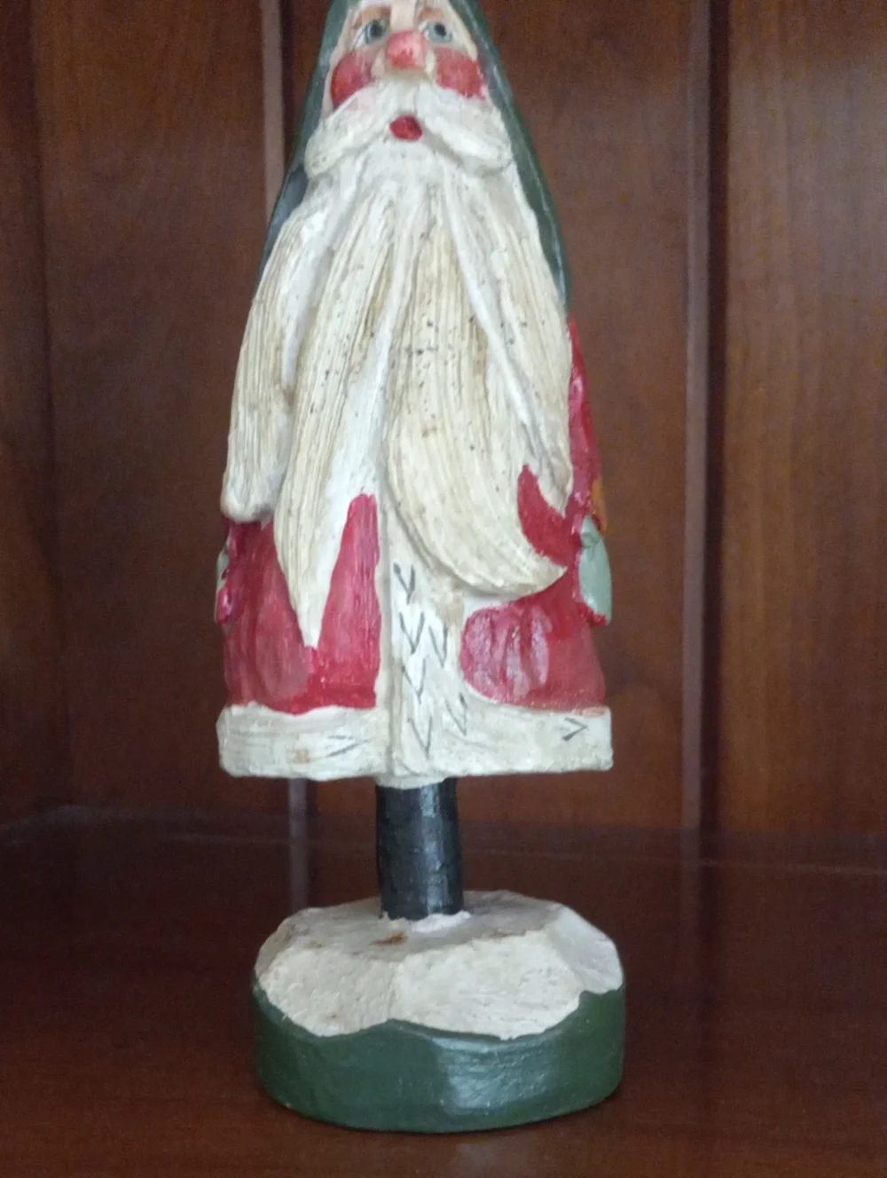 Vintage House of Hatten 1989 Santa Claus Figurine Star Denise Calla Folk Art